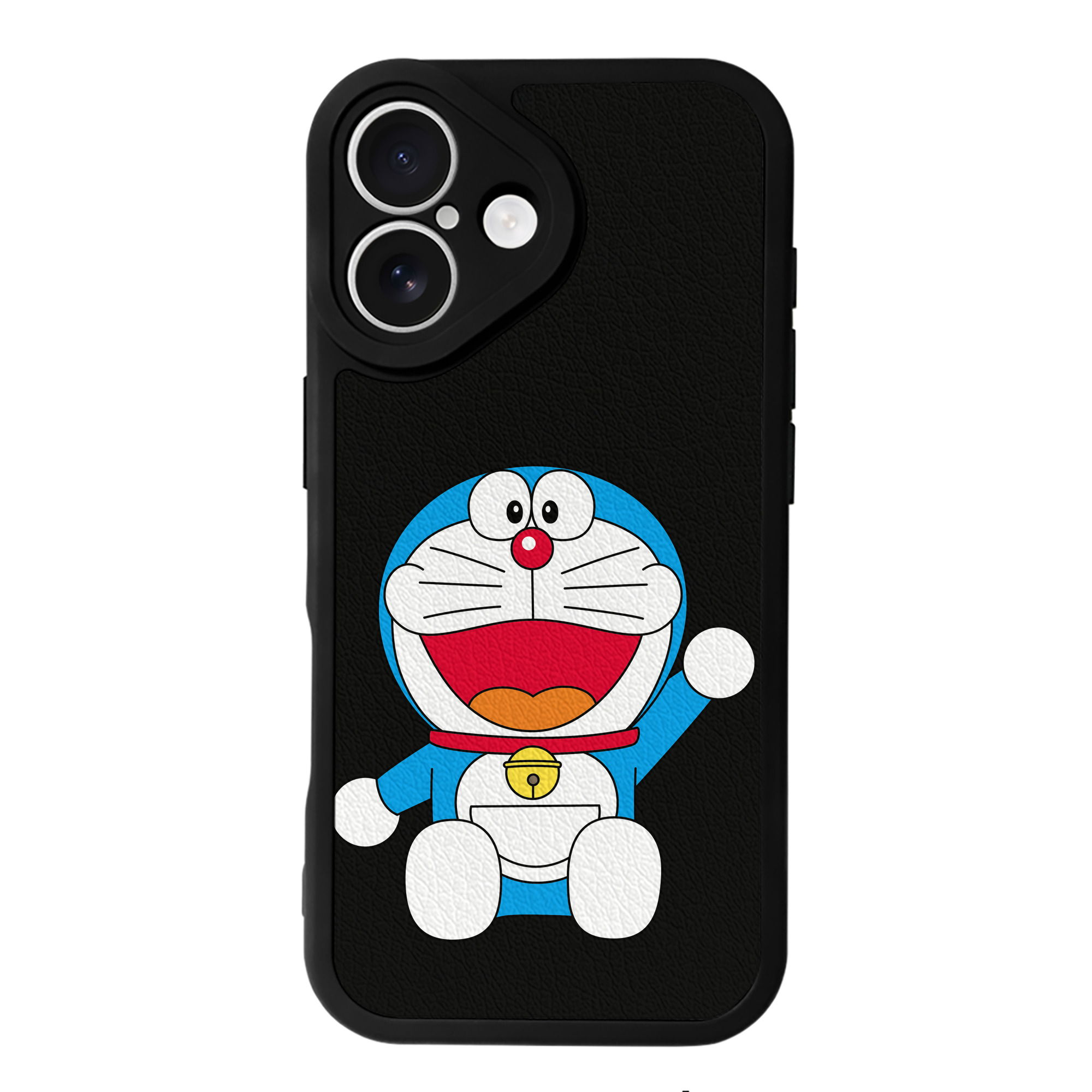 （画像用） ドラえもん Doraemon 【iPhone 16シリーズ対応】シリコンスマホケース（レザー調） 材質：シリコン